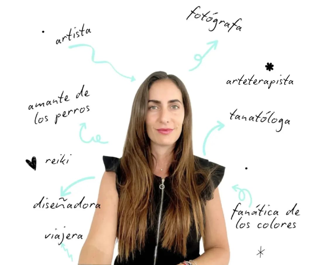 Lou - Tanatóloga, facilitadora de arte como terapia, Artista, Fotógrafa, Diseñadora, Viajera y más