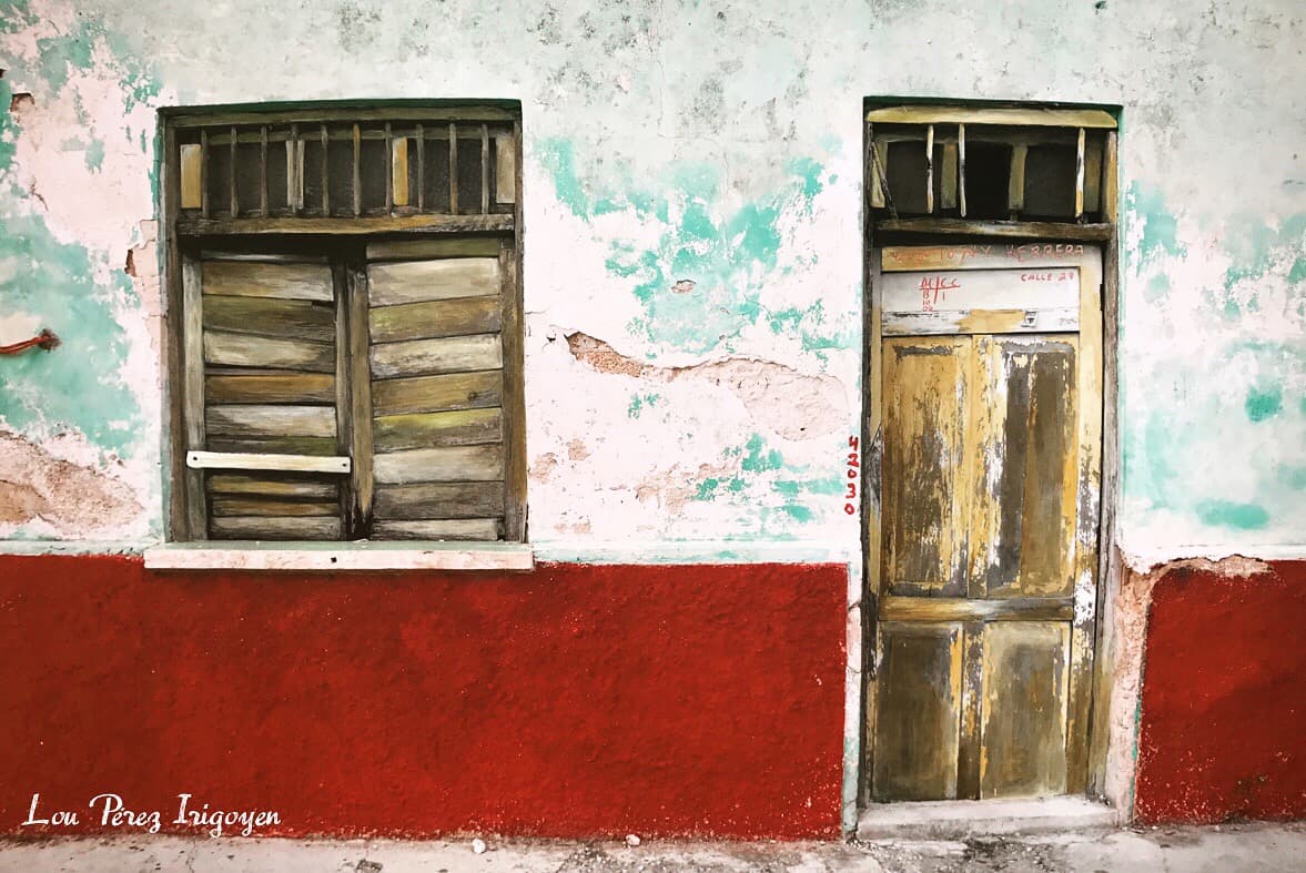 Progreso, Mexico — Photograph intervened with watercolour and acrylic