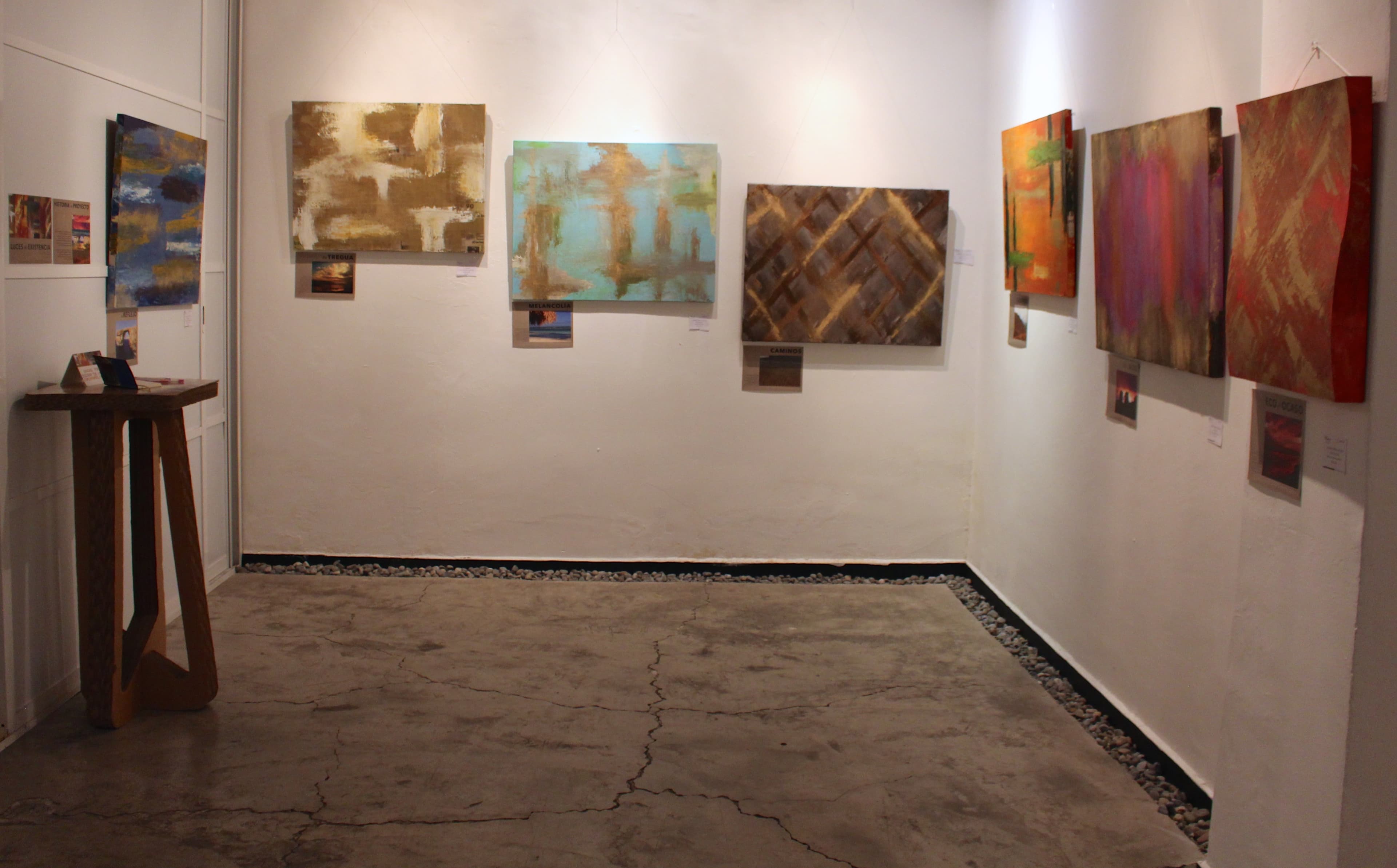 Luces de existencia — solo exhibition at Galería Aguafuerte, Mexico City